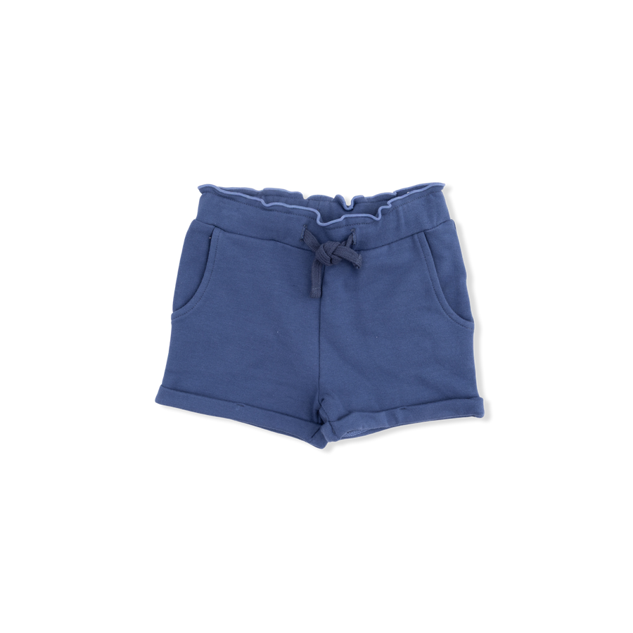 Angel Dear Oceana Stripe French Terry - Paperbag Shorts