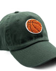 Basketball Patch Baseball Hat: Hunter Green / Toddler (1Y-4Y)