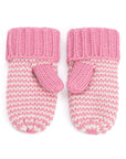 Classic Knit Winter Mittens for Kids, Stripe Pattern