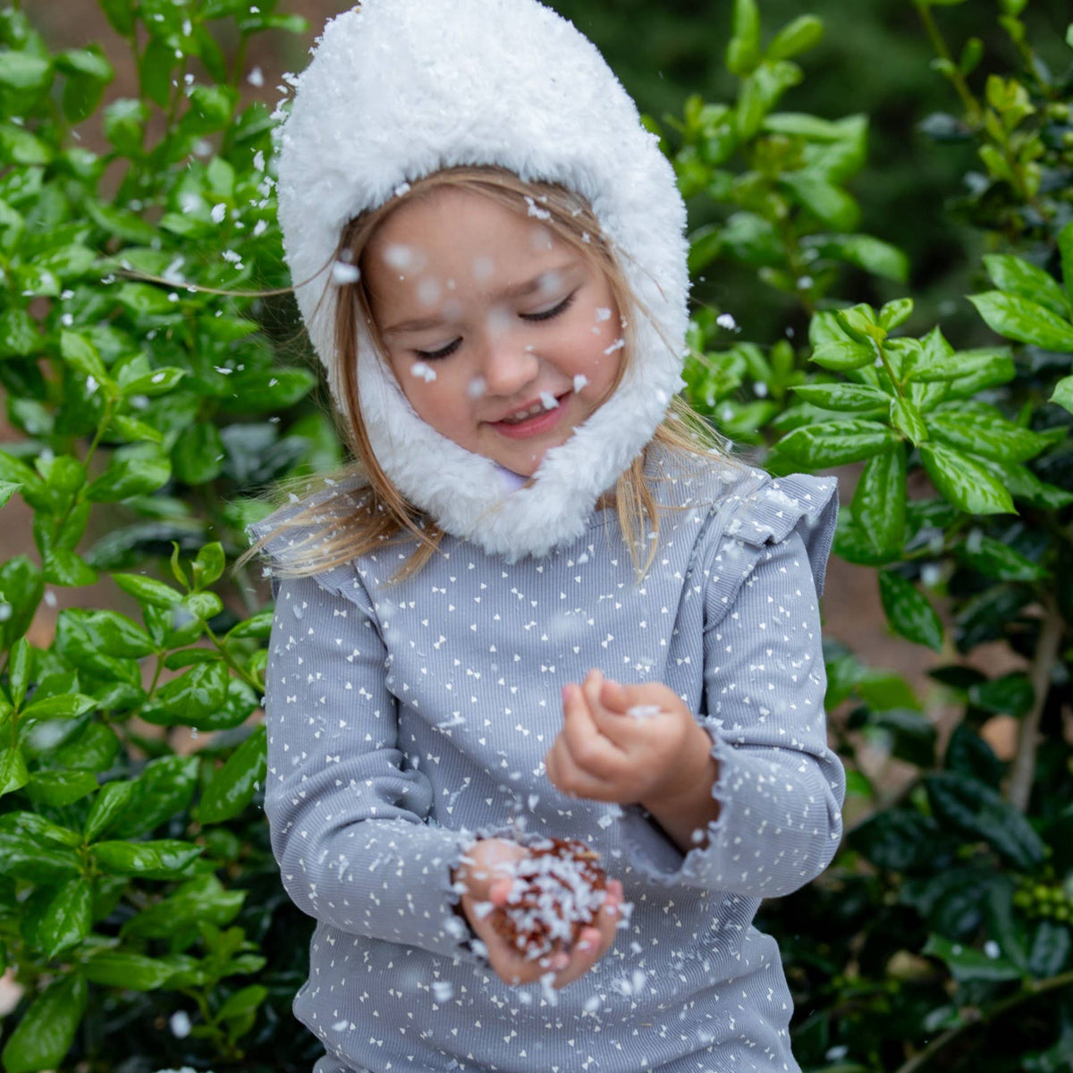 Baby Toddler Soft Knit Earflap Hat with Chin Strap