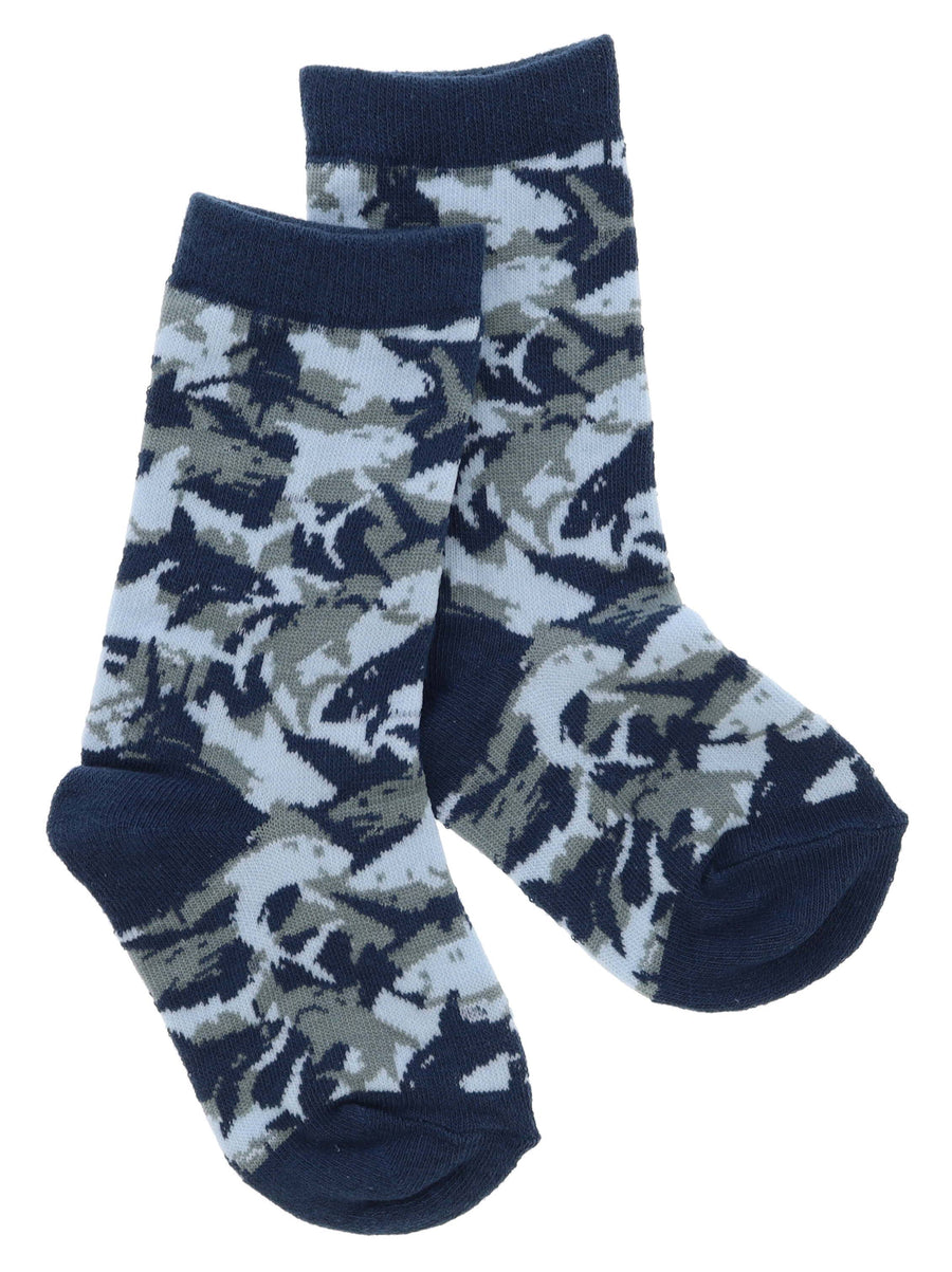 Kids - Boys A Shiver of Sharks Tall Sock