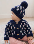 Bitty Blooms Indigo Cardigan Sweater for Baby & Toddlers