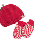 Baby/ Toddler Kids Thumbless Winter Mittens, Stripe Pattern