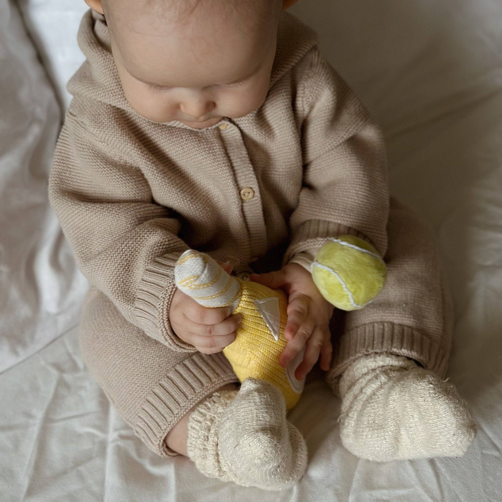 First Serve // Baby wrist rattle