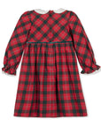 Organic Peter Pan Collar Ruffle Cuff Baby Dress London Plaid