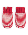 Baby/ Toddler Kids Thumbless Winter Mittens, Stripe Pattern