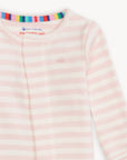Magnetic Me Pink Stripe Organic Cotton Footie