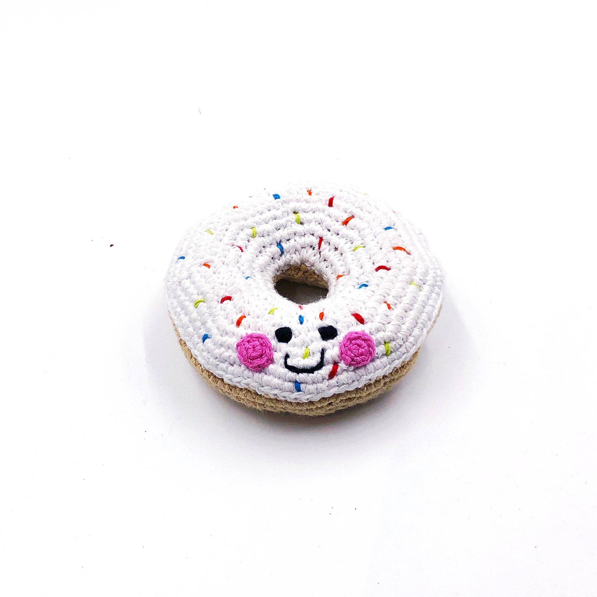 Chocolate Donut Pretend Play Food Rattle