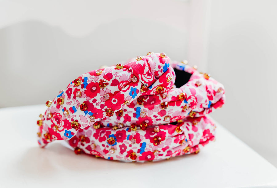 Girls Beaded Headband - Beautiful Blooms