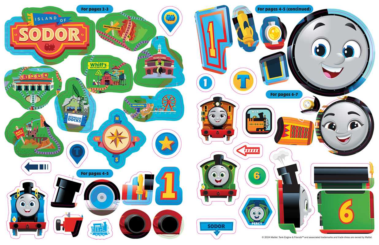 Thomas &amp; Friends: Sticker Book by Mattel: Paperback; 72 pages / English