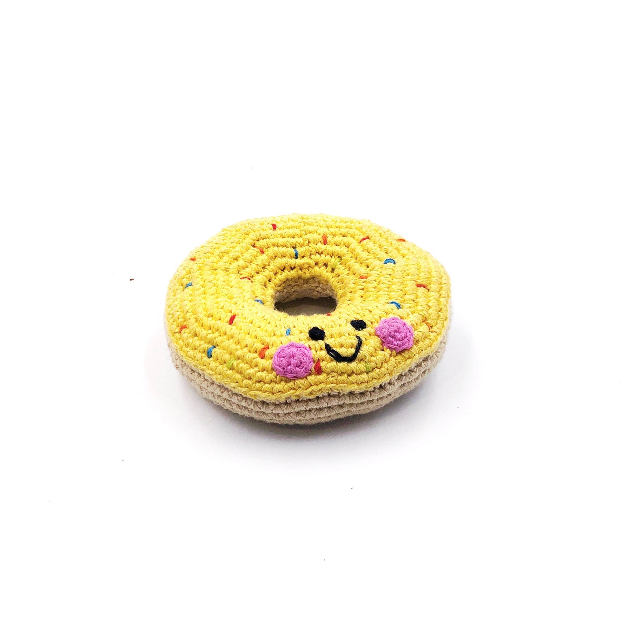 Chocolate Donut Pretend Play Food Rattle