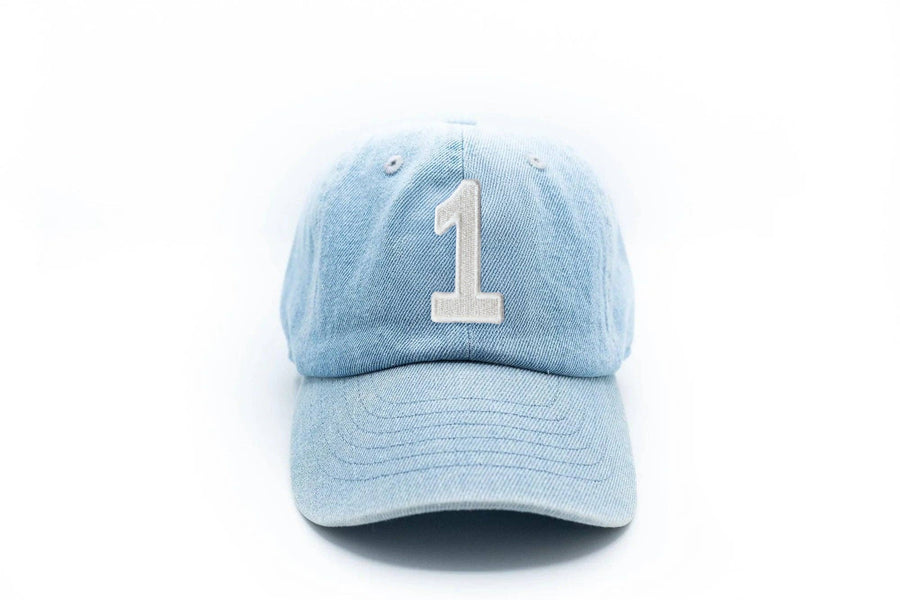 Denim Number Baseball Hat: 1 / Toddler (1Y-4Y)