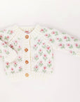 Bitty Blooms Blush Baby Cardigan Sweater