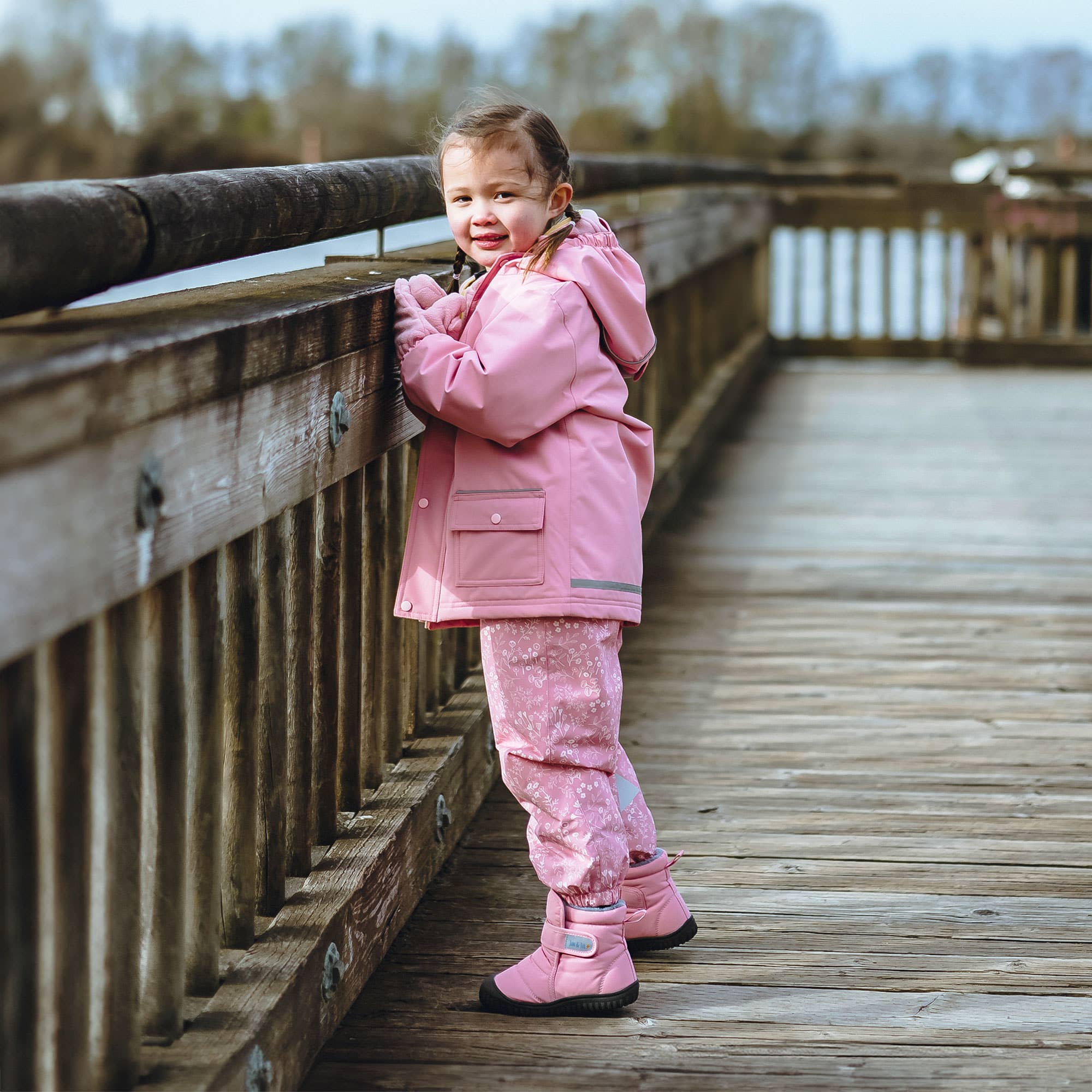 Dusty Pink | Toasty-Dry Booties: 8 Toddler / Water Resistant