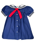Nautical Sailor Dress: Navy