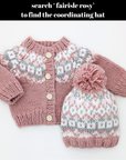 Fairisle Rosy Cardigan Sweater for Baby & Toddler