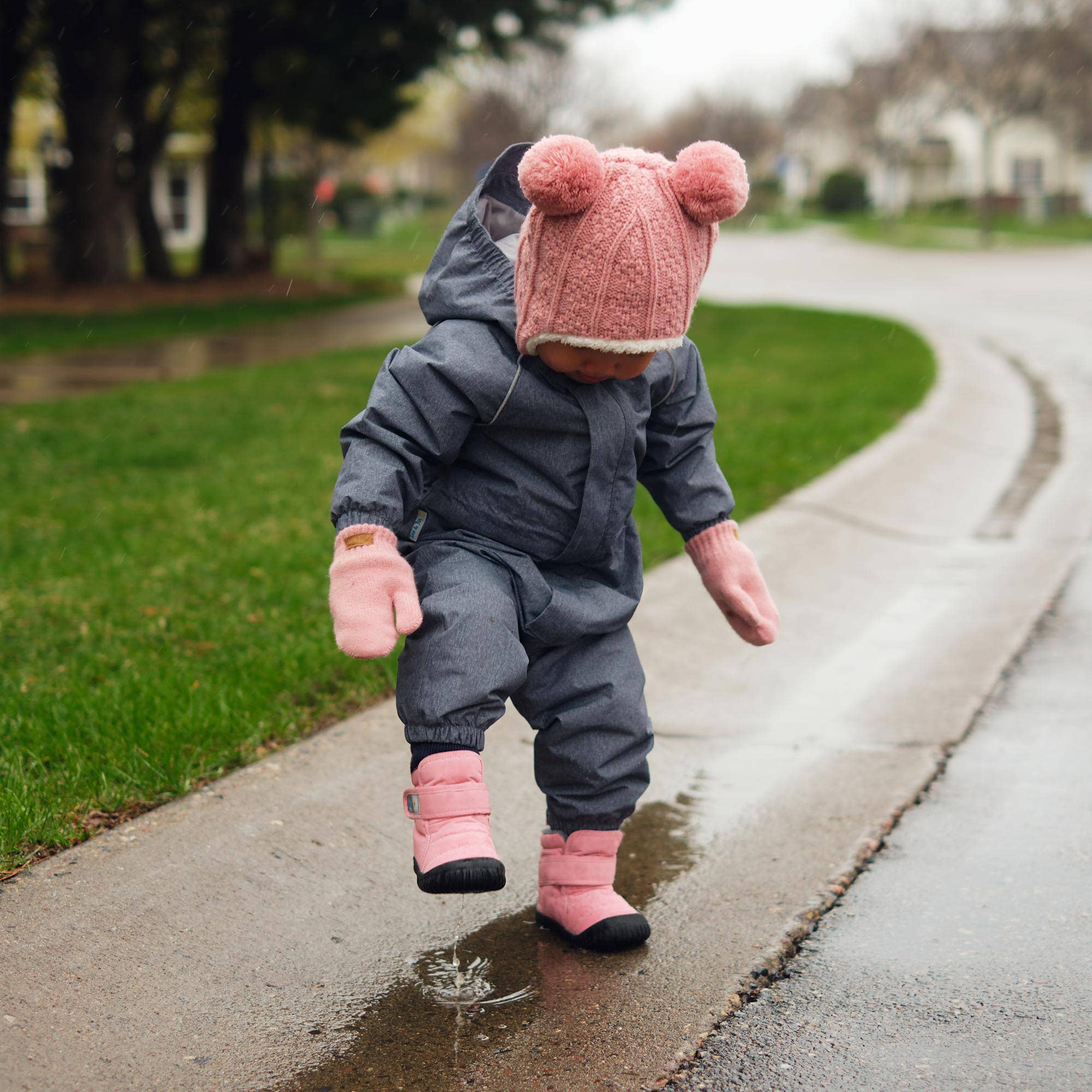 Dusty Pink | Toasty-Dry Booties: 8 Toddler / Water Resistant