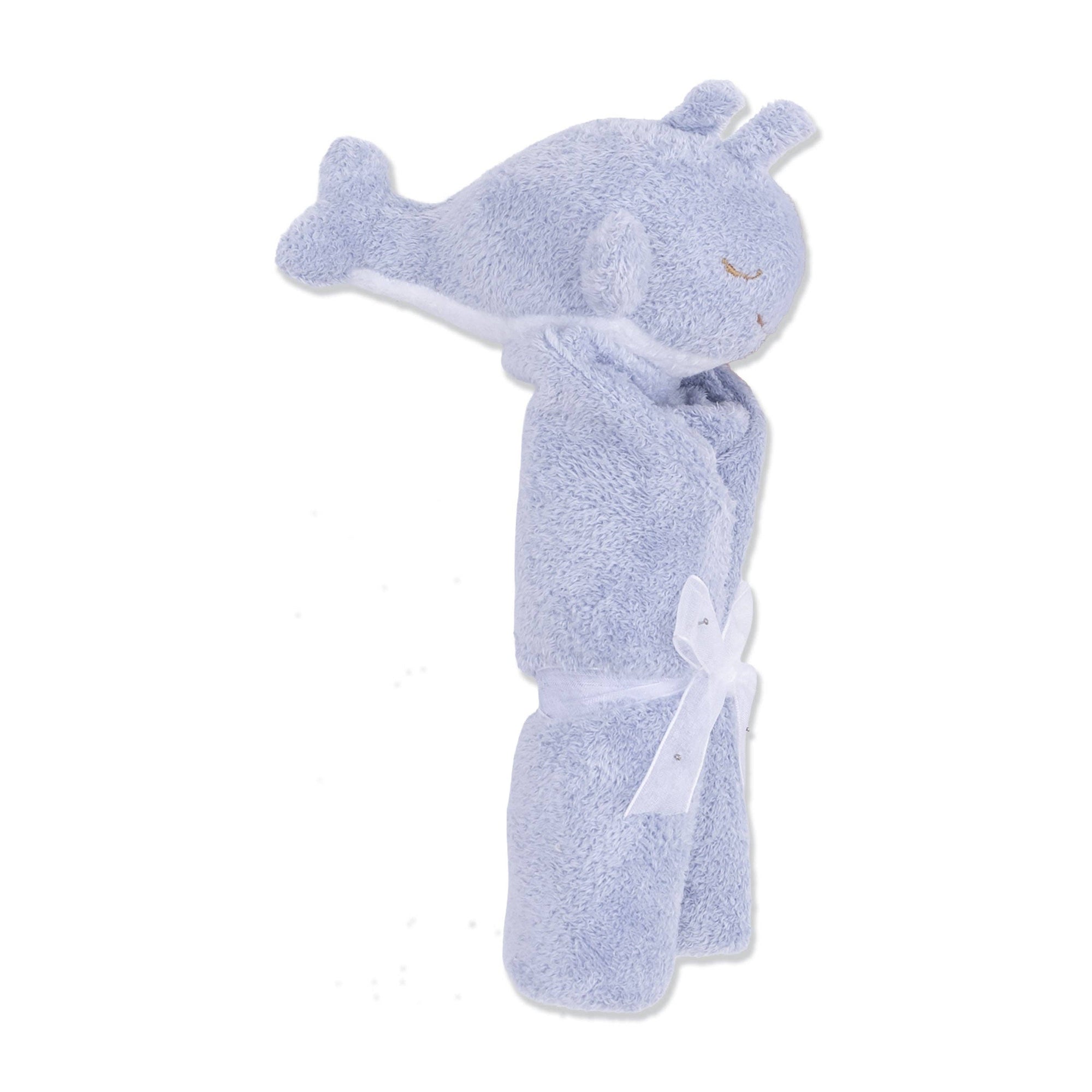 Dusty Blue Whale Blankie: O/S