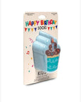 3D Packaged Crew Socks - Kids - Birthday Cupcake - Blue