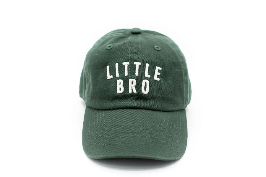 Little Bro Baseball Hat: Hunter Green / Baby