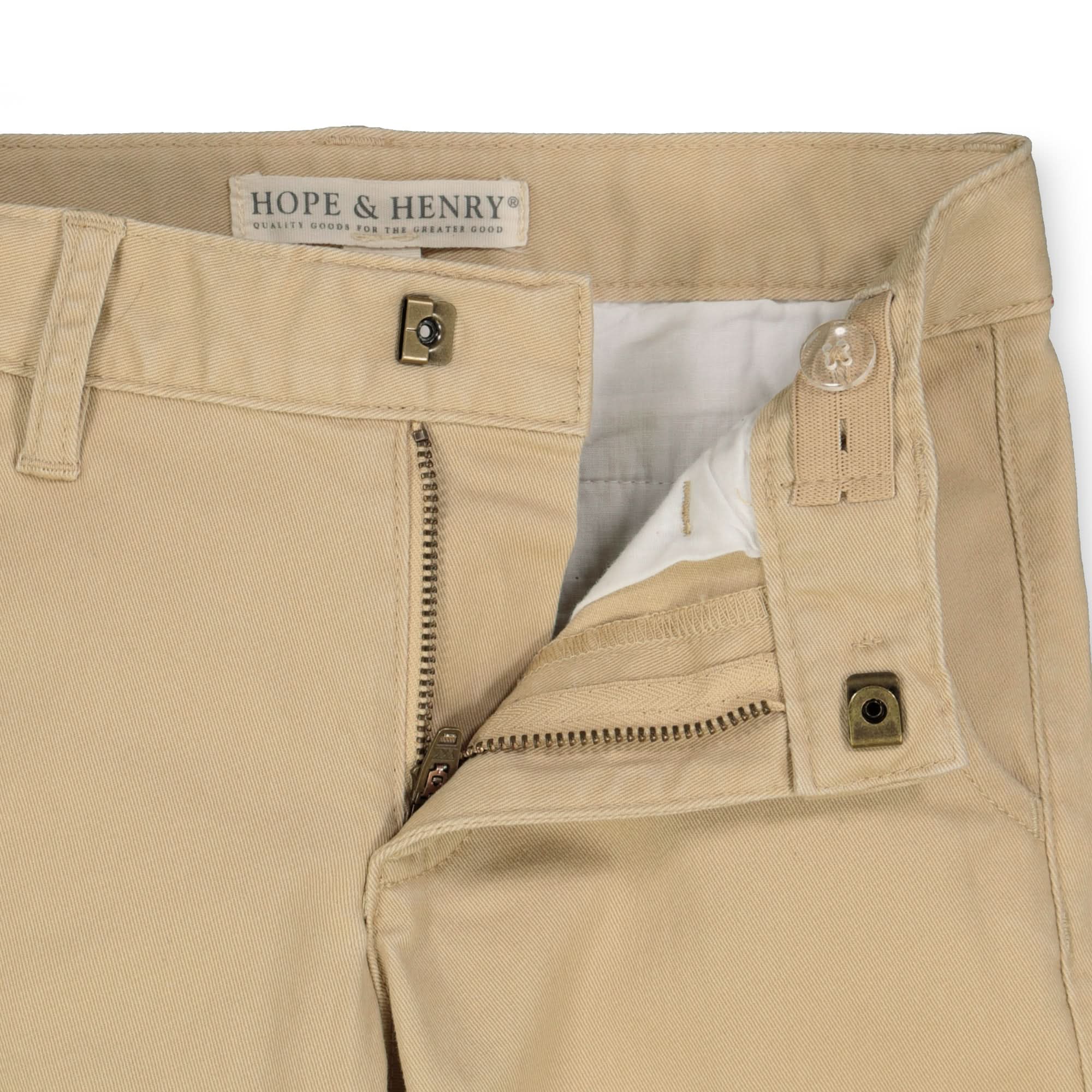 Organic Stretch Twill Chino: Stretch Khaki