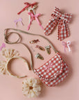 Scalloped Bow Tie Clips 3 pack