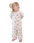 Sweet Hanna Floral Velour - Oversized Sweatshirt and Wide Leg Pant