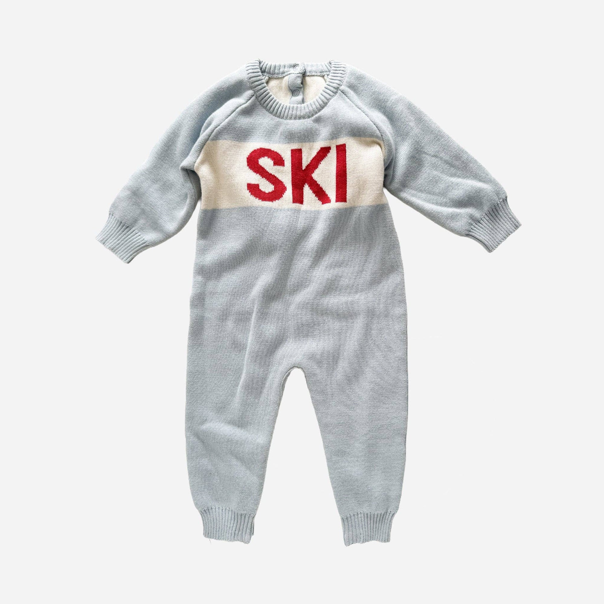 Sweater Knit Romper Ski