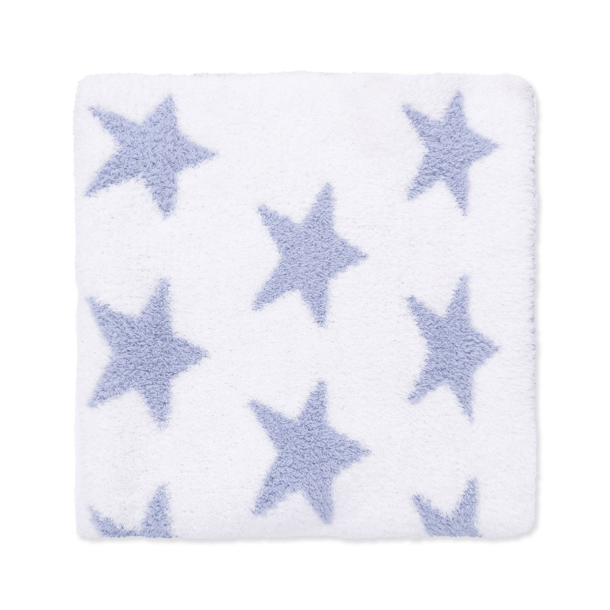 Chenille - Dusty Blue Star Blanket