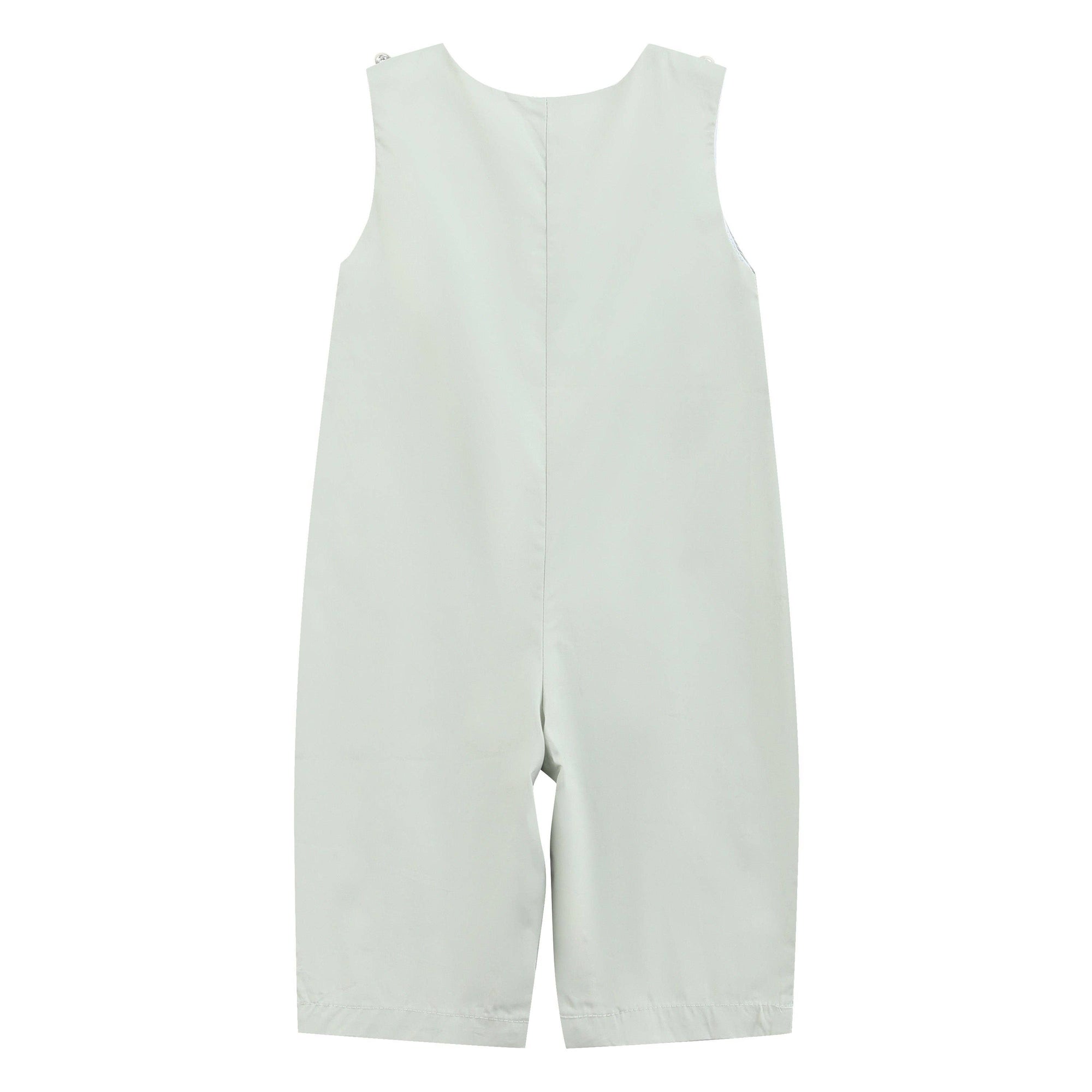 Sage Green Puppy Dog Smocked Longall