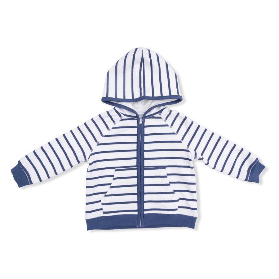 Angel Dear Oceana Stripe French Terry - Zip Hoodie