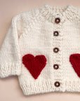 Heart Baby & Kids Knit Sweater Cardigan