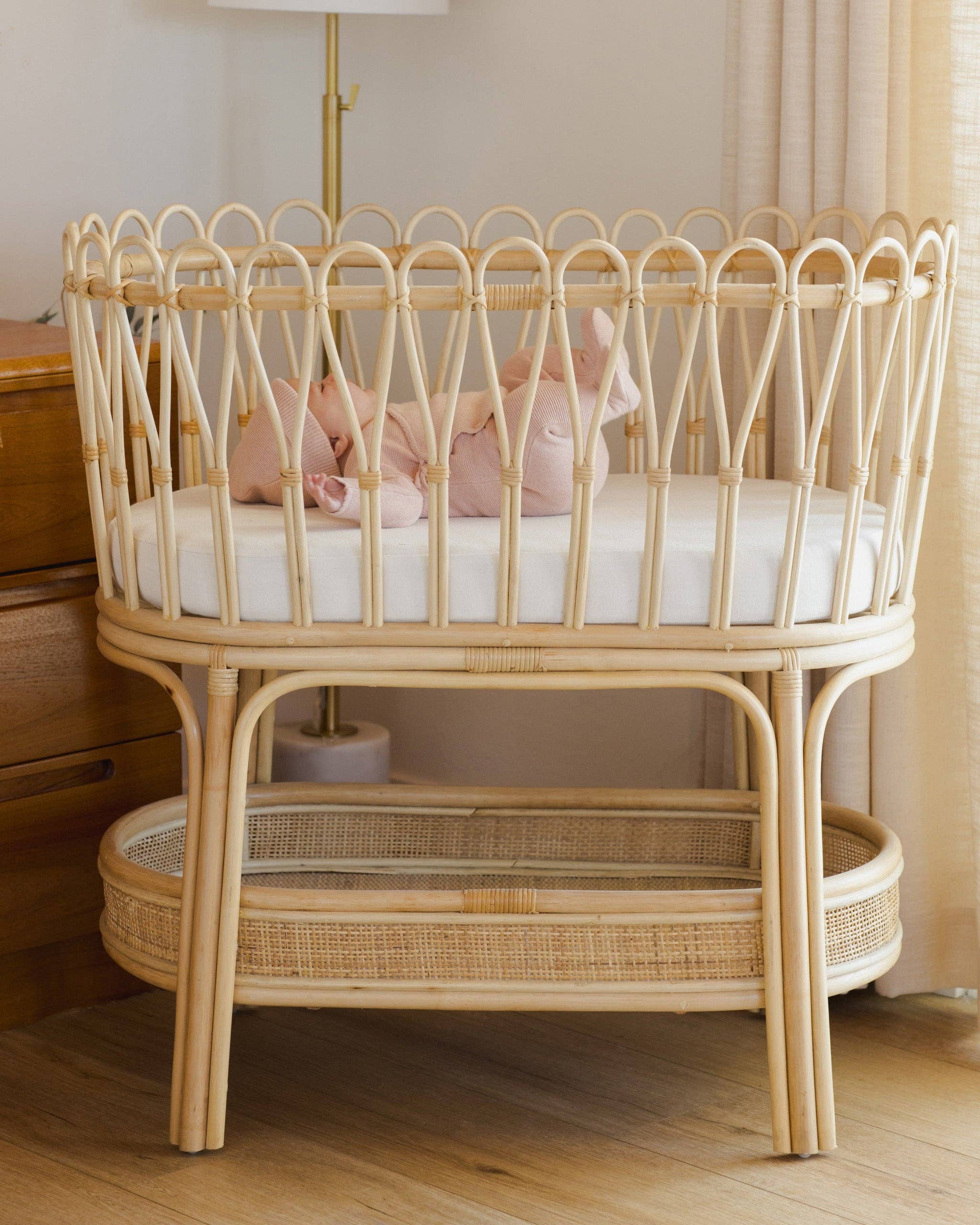 Wrap Knit Footie Heathered Rose