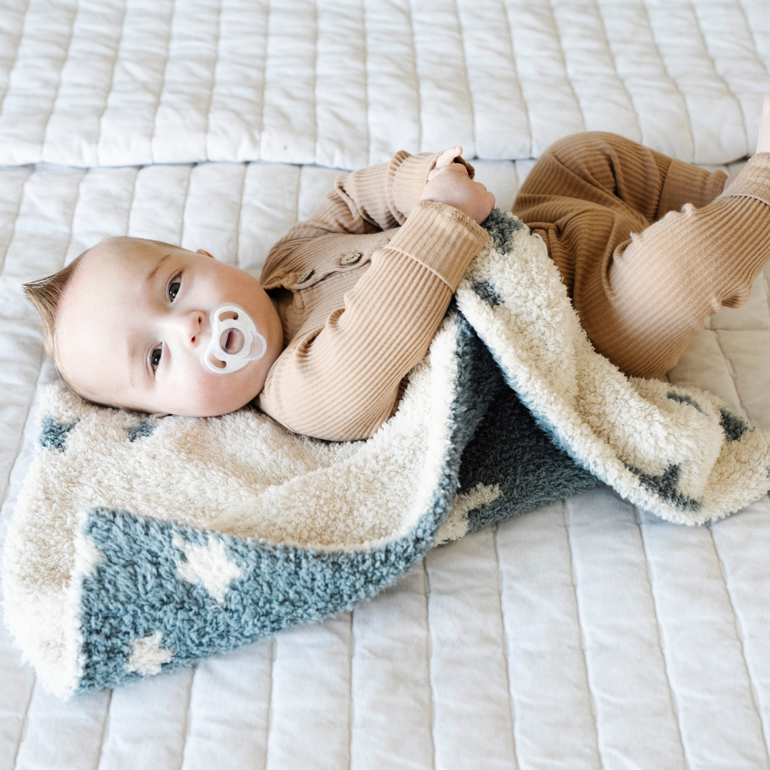 DOUBLE-LAYER BAMBONI® MINI BLANKETS: Elephant Double Layer