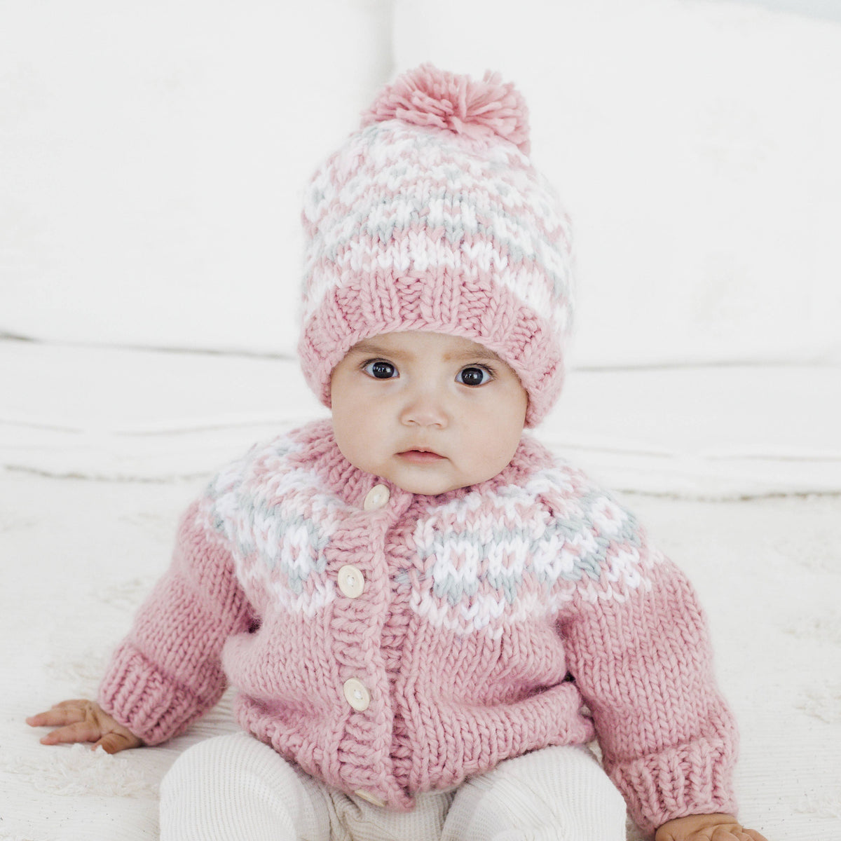 Fairisle Rosy Cardigan Sweater for Baby &amp; Toddler