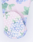Hydrangeas - 2 Way Ruffle Back Zipper Footie