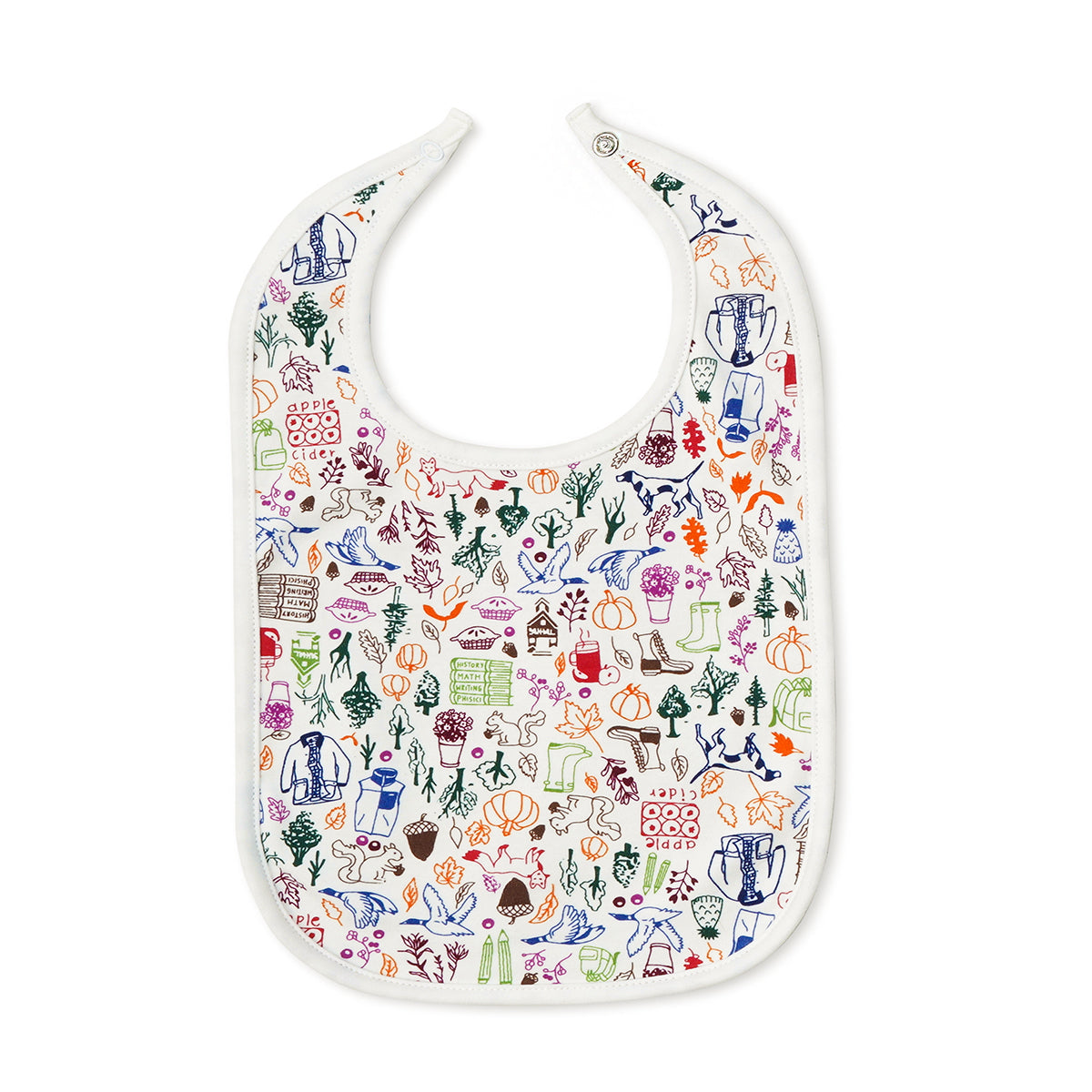 Joy Street Kids fall print baby bib