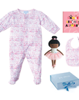 ballet baby gift set joy street with ballerina doll alimorse snap onesie bib dance book