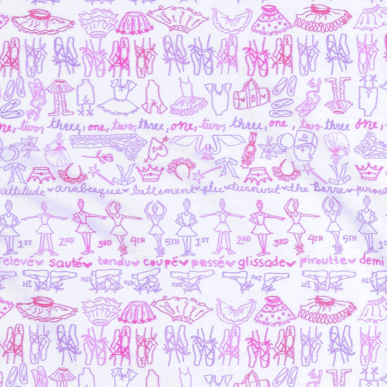 Joy Street Kids ballet print, detail