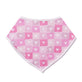 Block Hearts Bandana Baby Bib