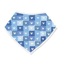 Block Hearts Baby Bandana Bib