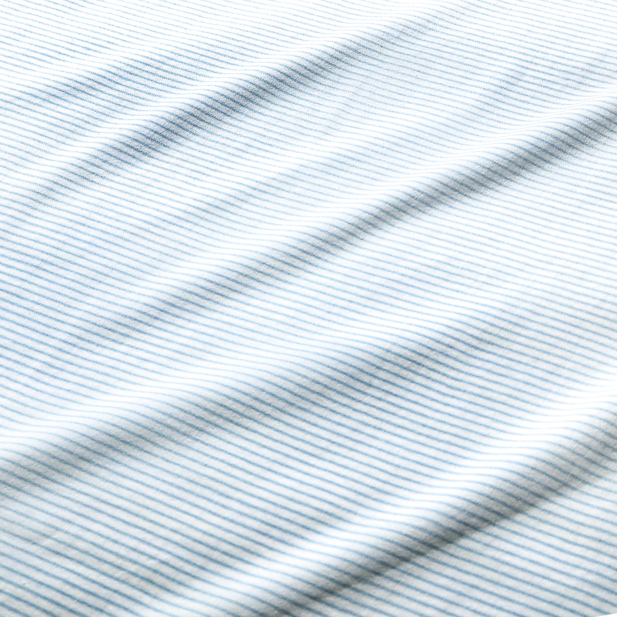 Harbor Stripe Women’s Short Sleeve Crop Pant Set in Light Blue Stripe