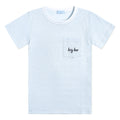 "Big Bro" Short Sleeve Tee in Light Blue Stripe