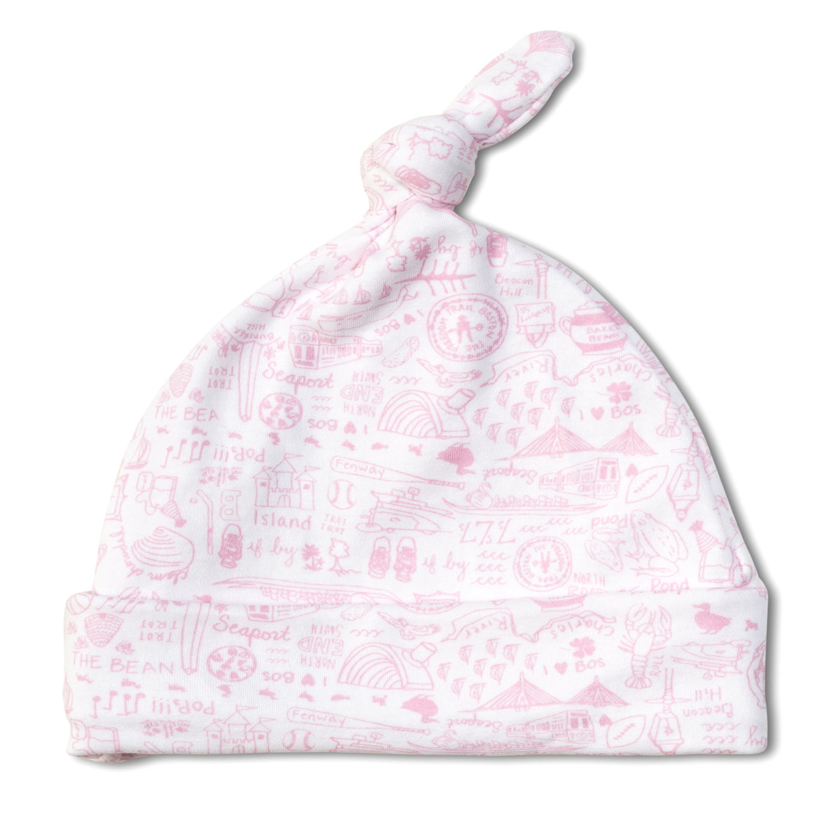 Joy Street Kids Boston Print Hat, pink