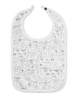 Joy Street Kids Boston Baby Bib, gray