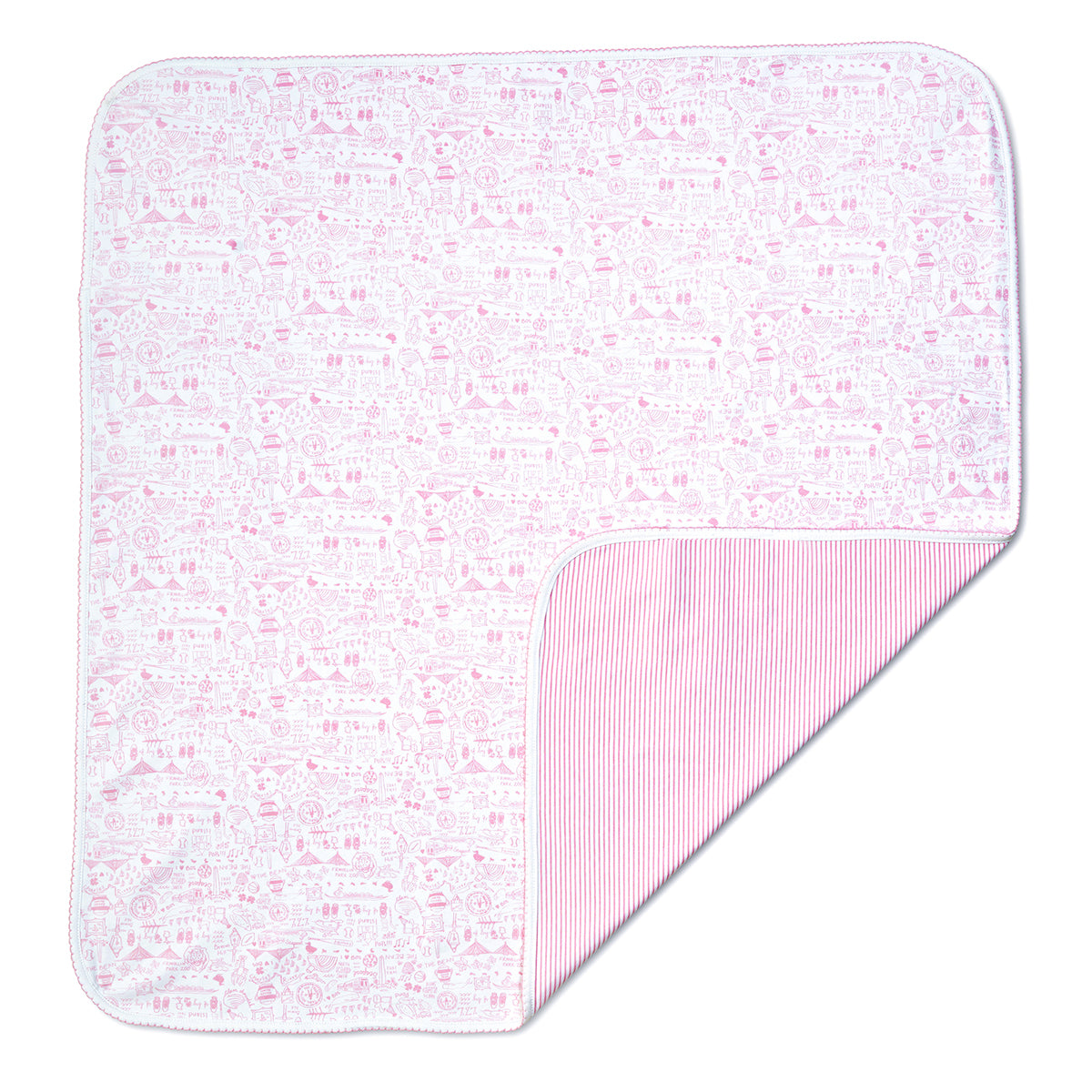 Joy Street Kids Boston Baby Blanket, Pink