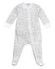 boston gray zip onesie