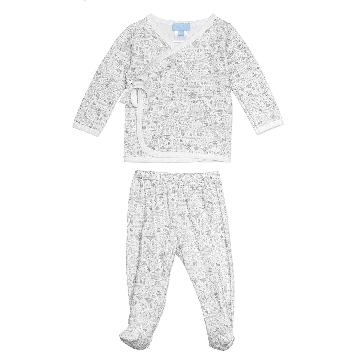 Joy street Kids Boston Baby Layette Set, Gray