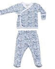 Blue Boston Layette Set