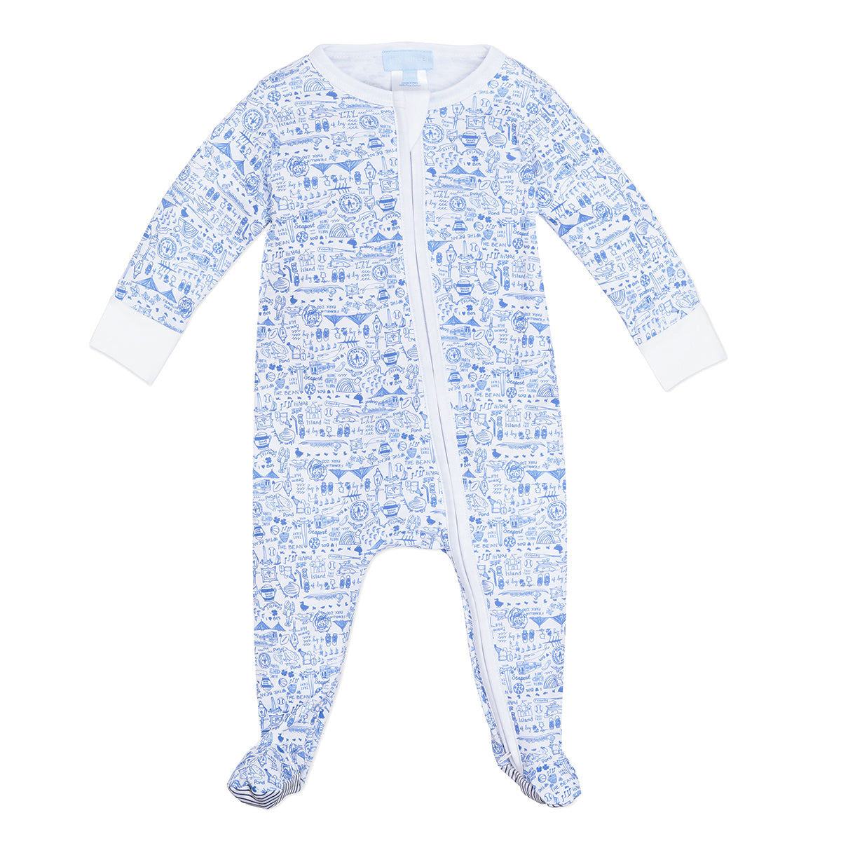 Joy Street Kids Boston Baby Zip Onesie